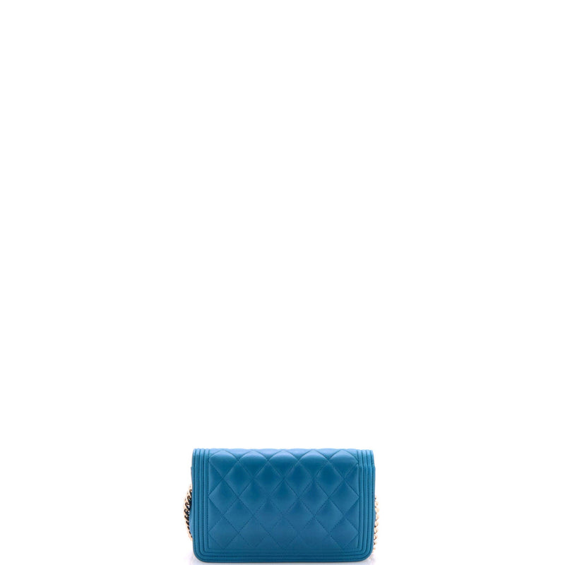 Boy Wallet On Chain Quilted Lambskin