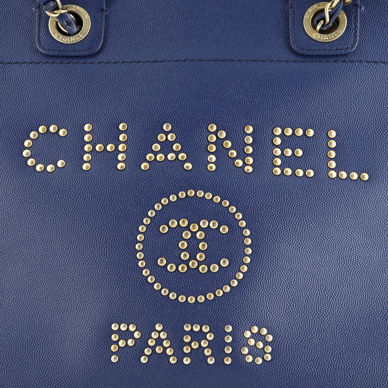 Deauville Tote Studded Caviar Small