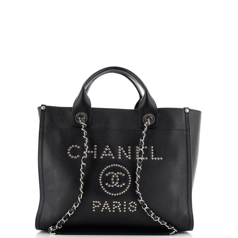 Deauville Tote Studded Caviar Small