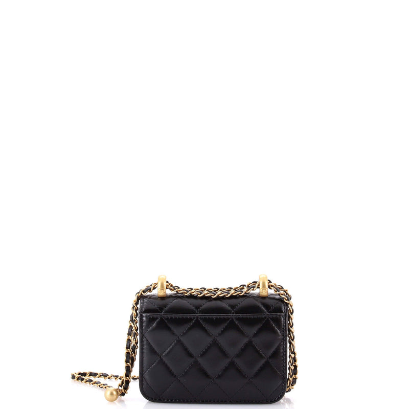 Perfect Fit Flap Coin Purse With Chain