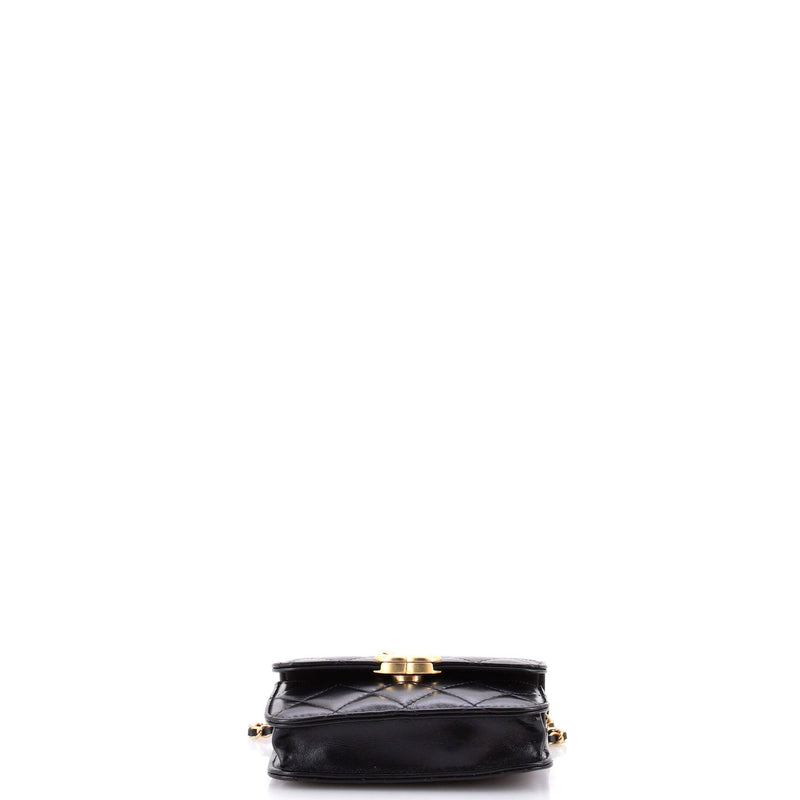 Perfect Fit Flap Coin Purse With Chain