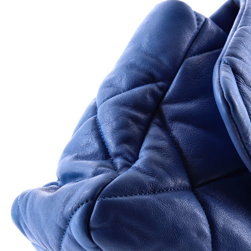 19 Flap Bag Quilted Leather Large