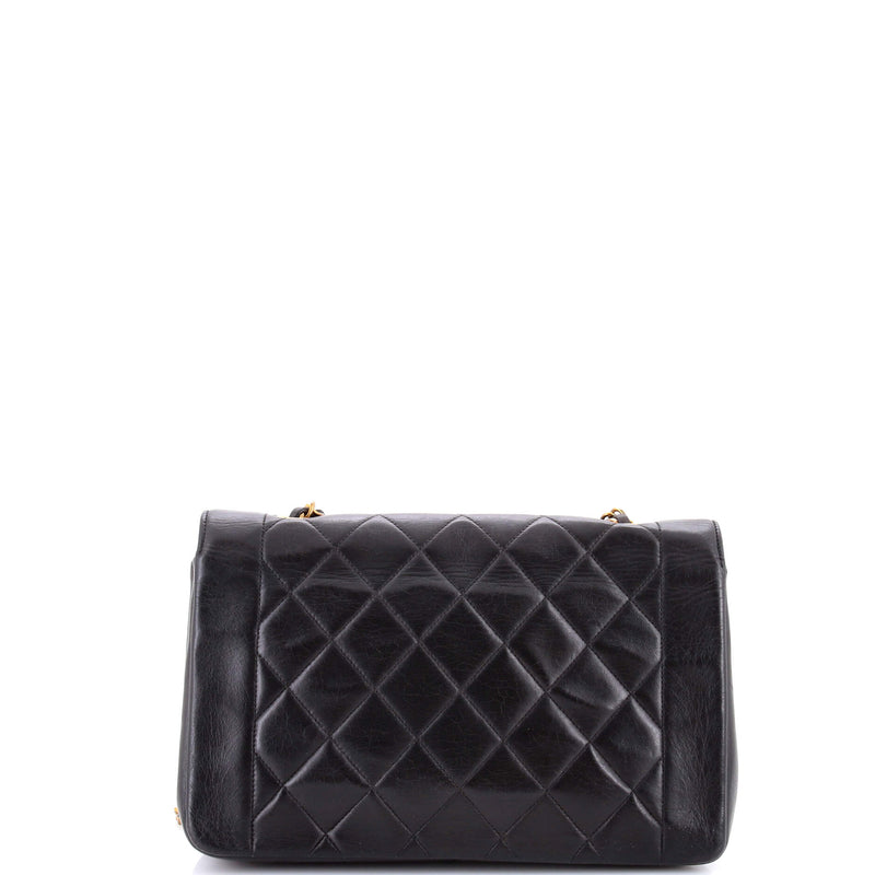 Vintage Diana Flap Bag Quilted Lambskin