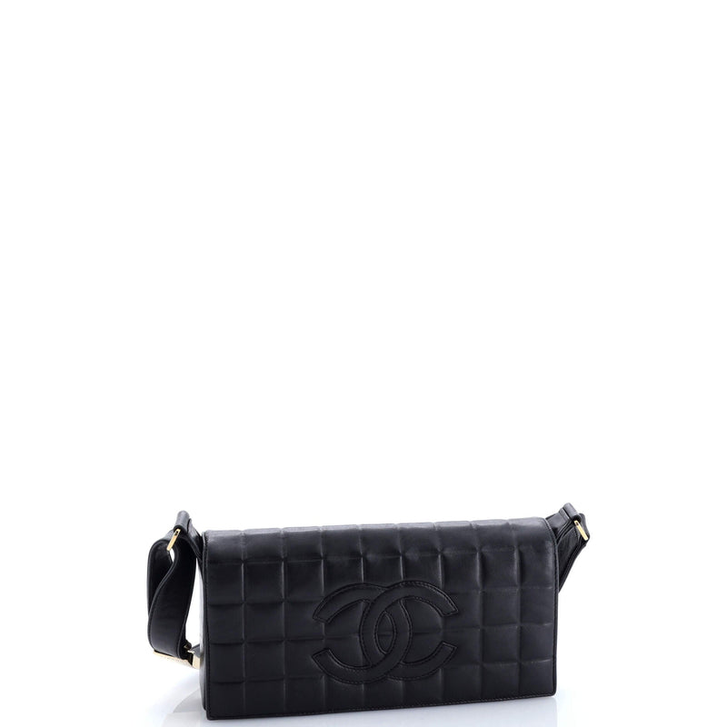 Chocolate Bar Cc Flap Bag Quilted