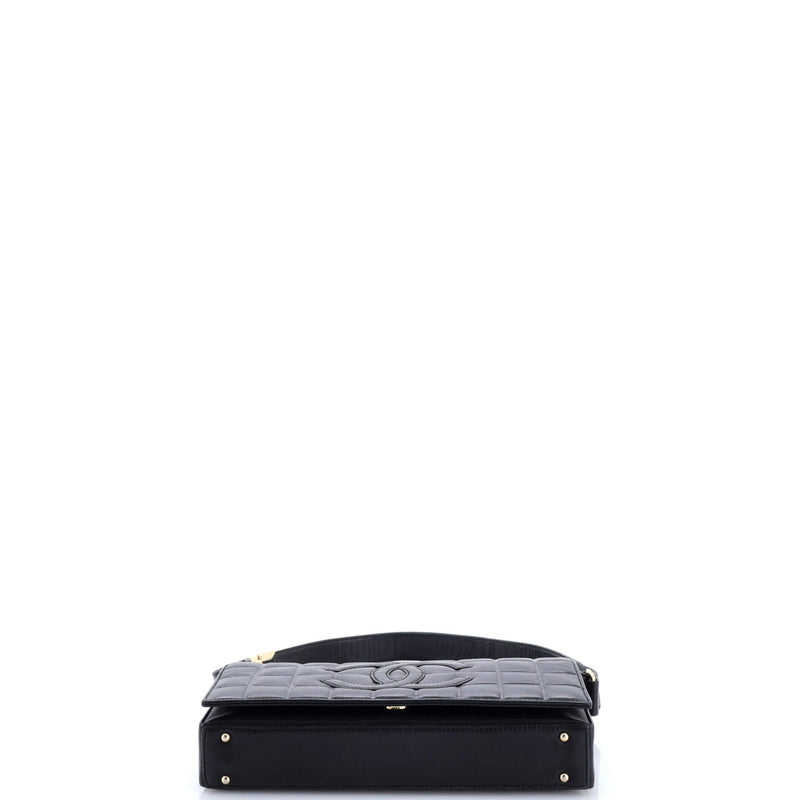 Chocolate Bar Cc Flap Bag Quilted