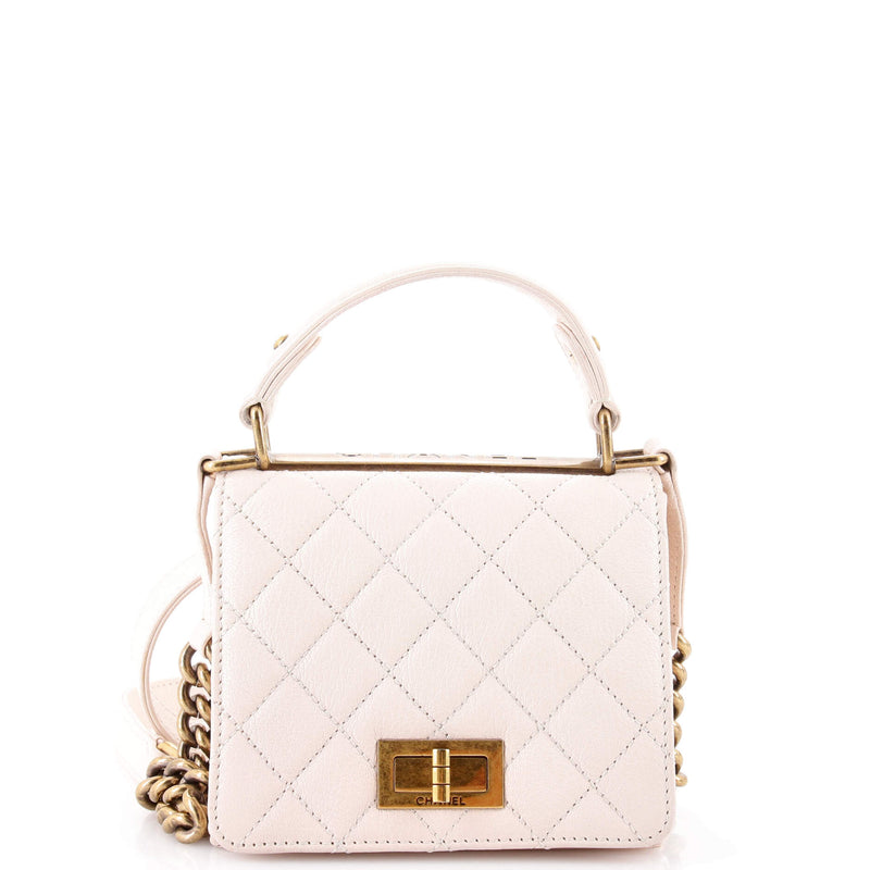 Rita Top Handle Flap Bag Quilted