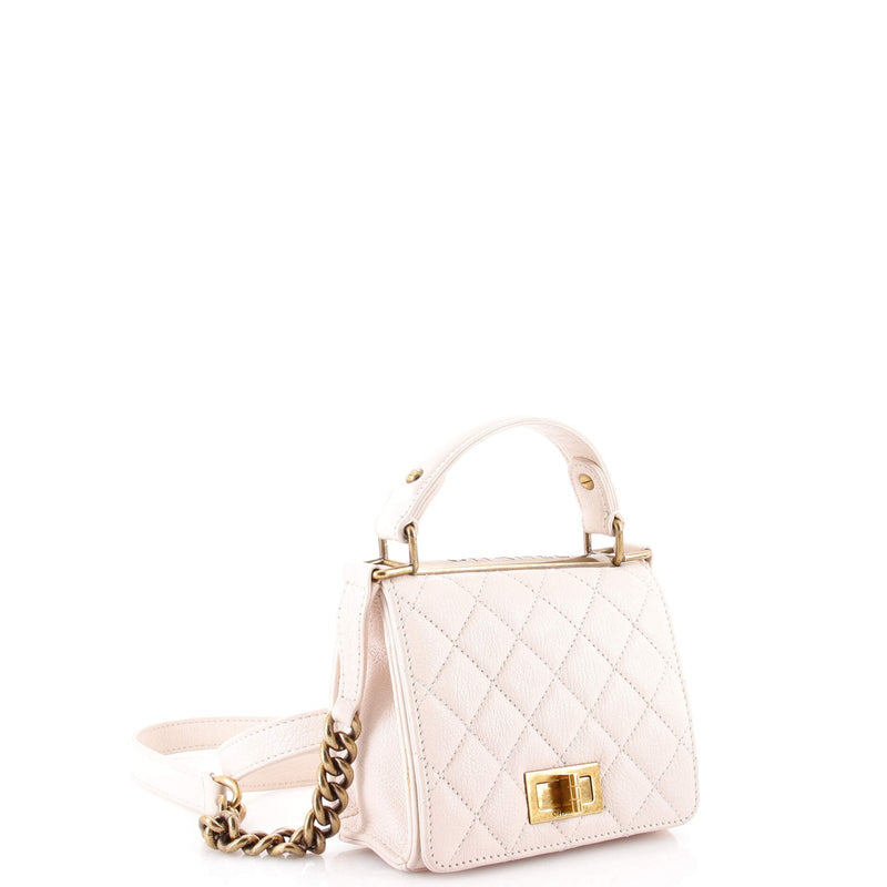 Rita Top Handle Flap Bag Quilted