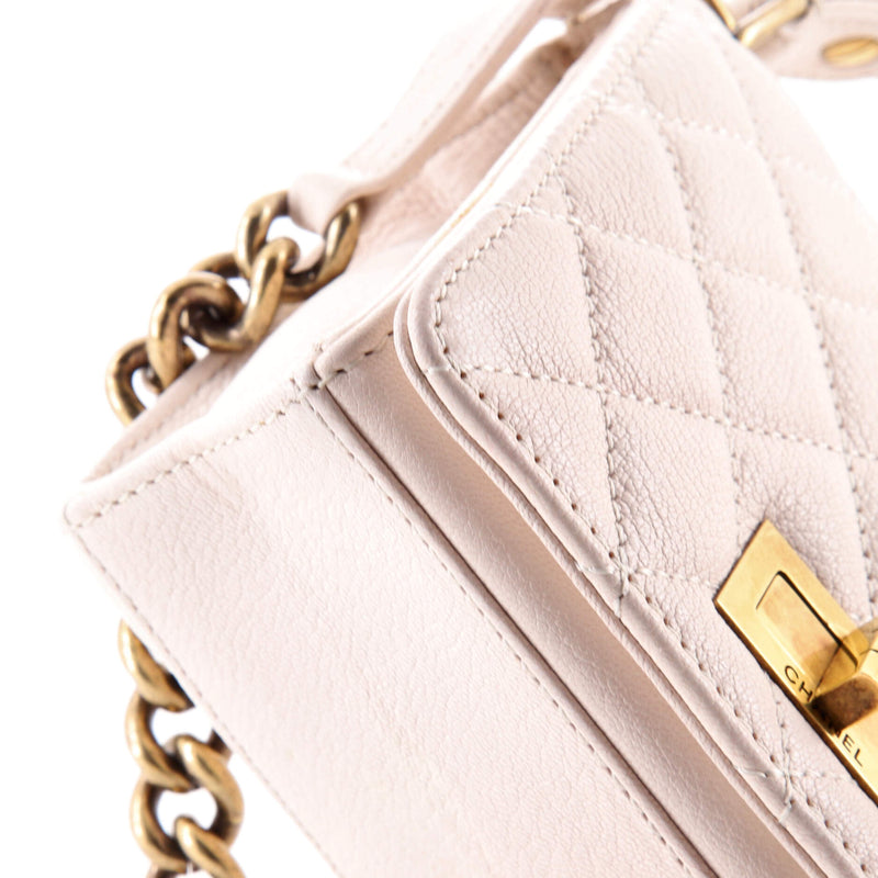 Rita Top Handle Flap Bag Quilted