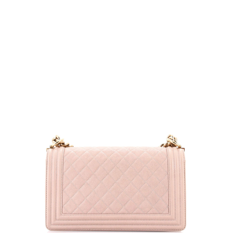 Boy Flap Bag Quilted Caviar Old Medium