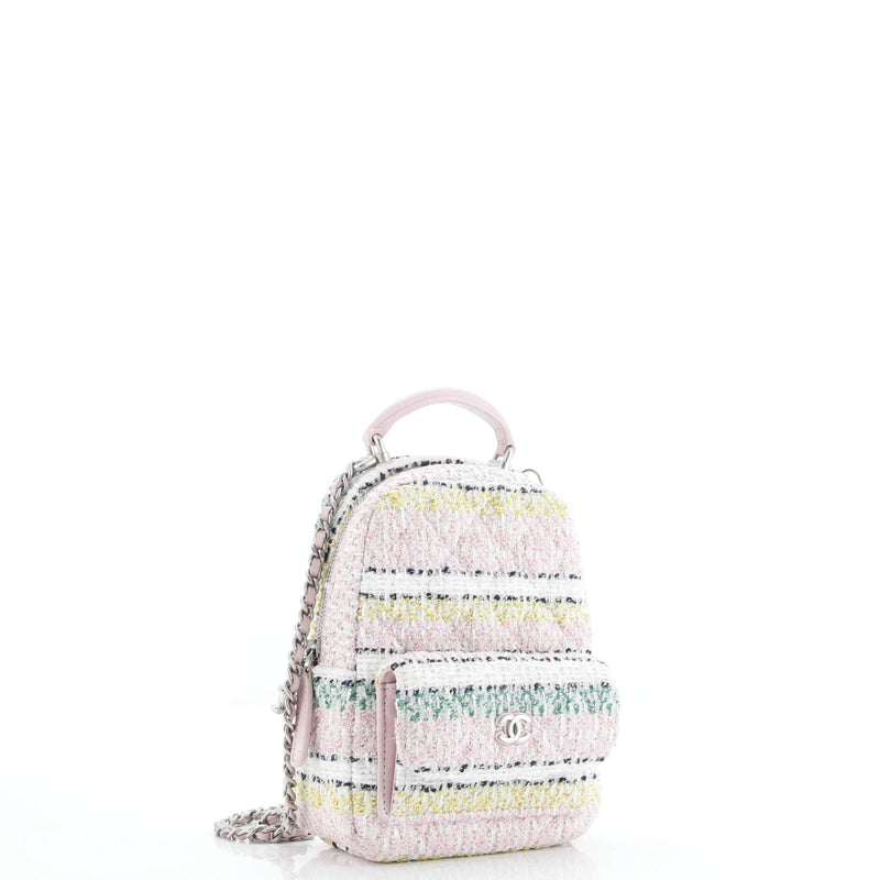 Classic Cc Chain Pocket Backpack Quilted