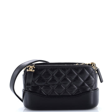 Gabrielle Double Zip Clutch With Chain