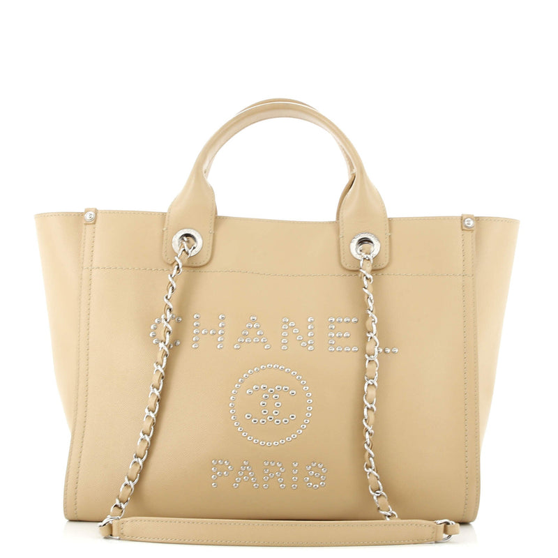 Deauville Tote Studded Caviar Small