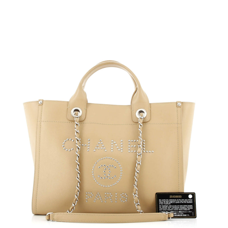 Deauville Tote Studded Caviar Small