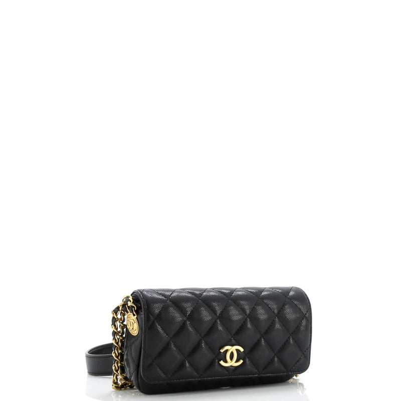 Twist Your Buttons Flap Clutch With