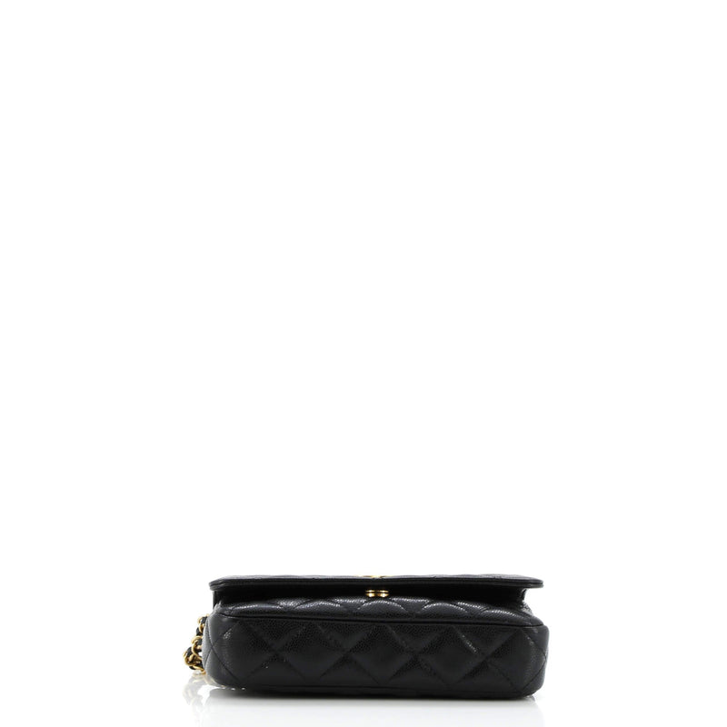 Twist Your Buttons Flap Clutch With
