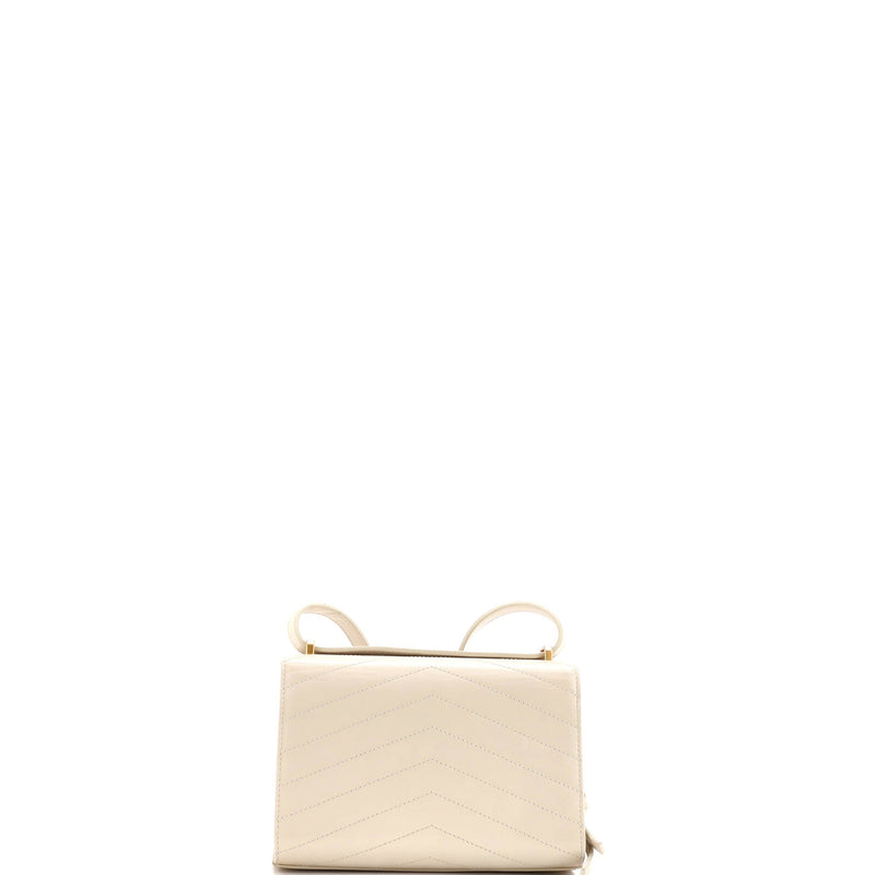 Medal Envelope Flap Bag Chevron Calfskin