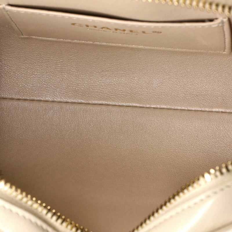 Medal Envelope Flap Bag Chevron Calfskin