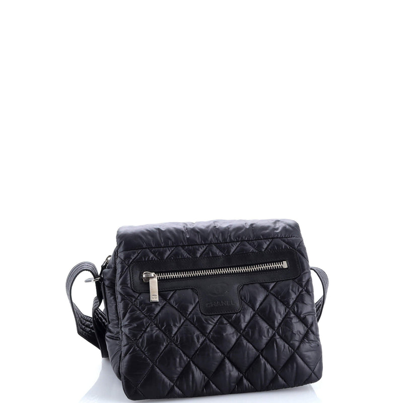 Coco Cocoon Messenger Bag Quilted Nylon