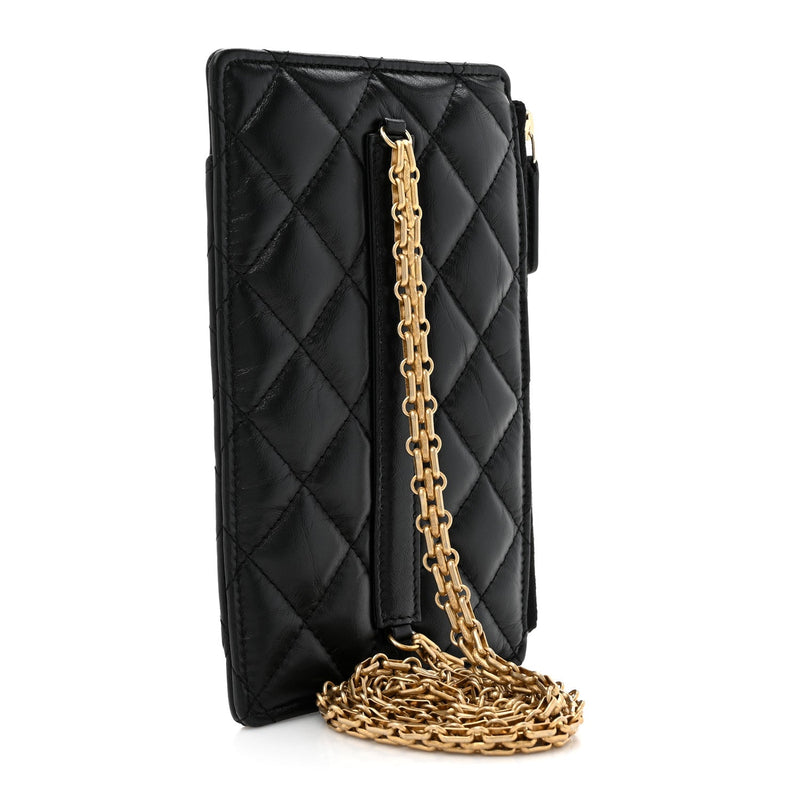 Aged Calfskin Quilted Reissue Phone