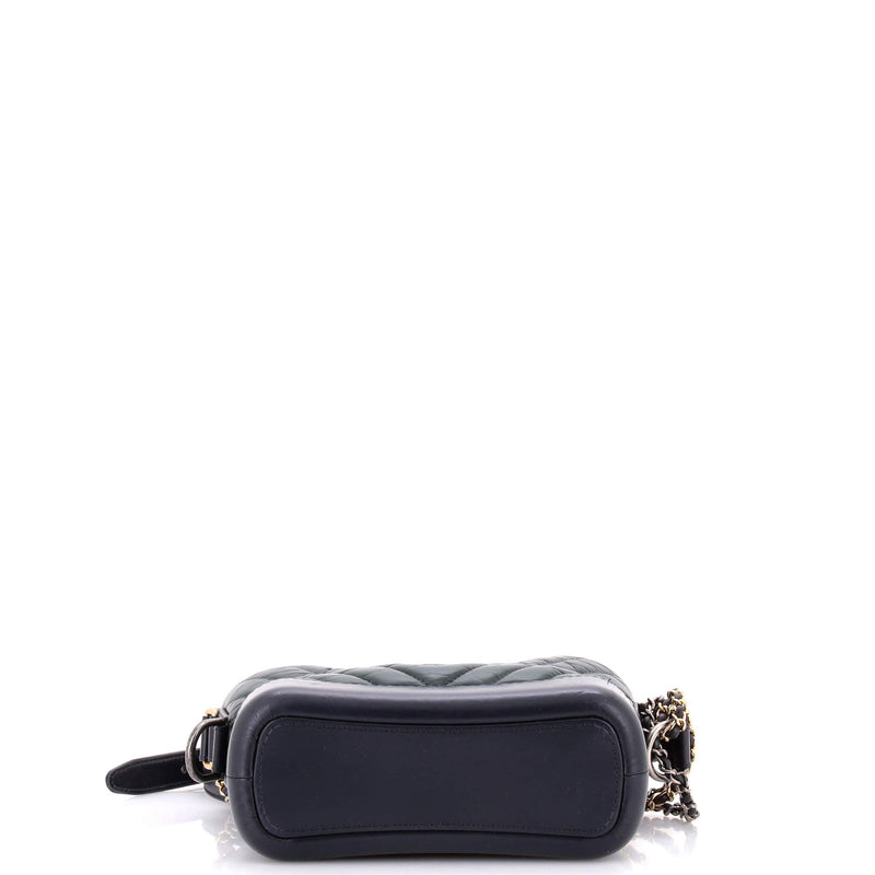 Gabrielle Hobo Chevron Aged Calfskin