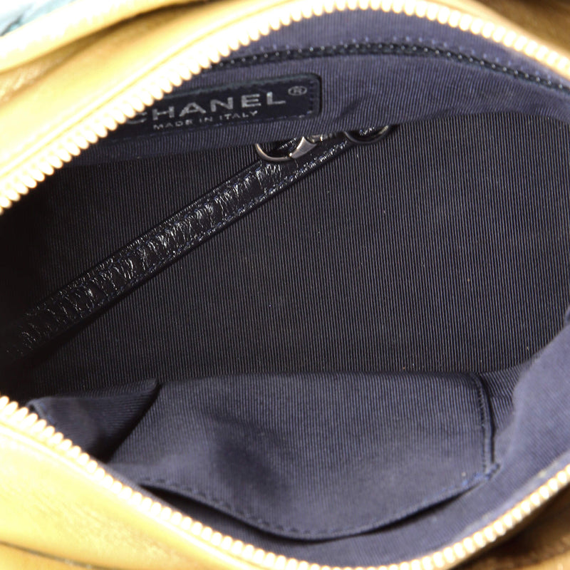 Gabrielle Hobo Chevron Aged Calfskin