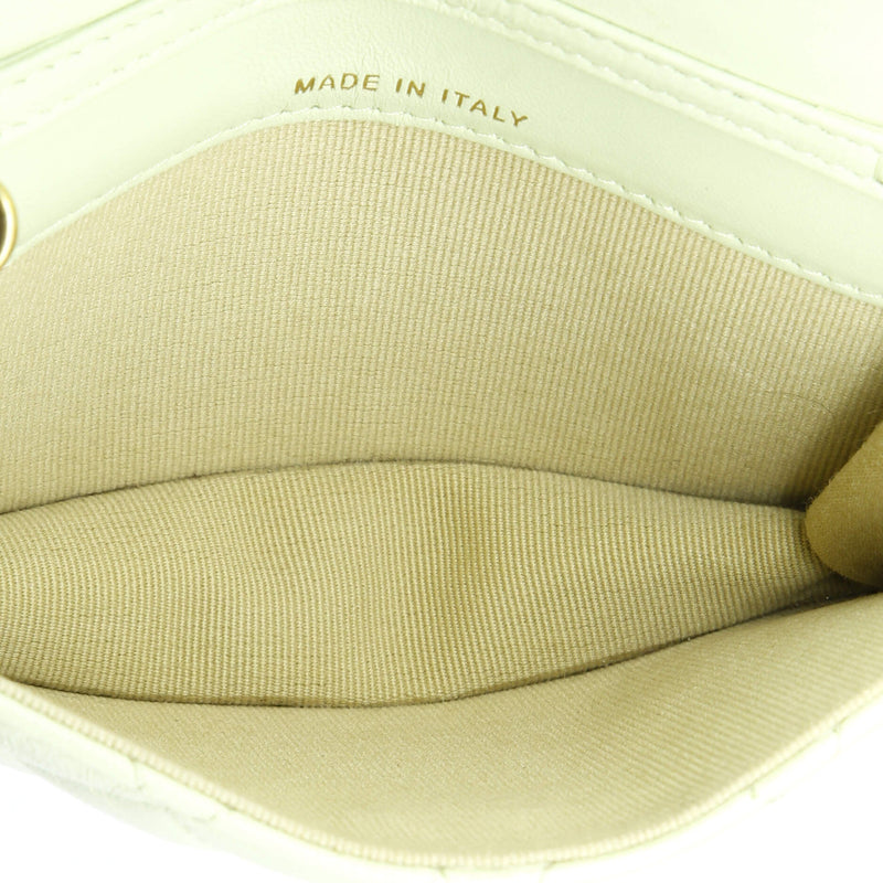 Pearl Crush Flap Clutch With Chain