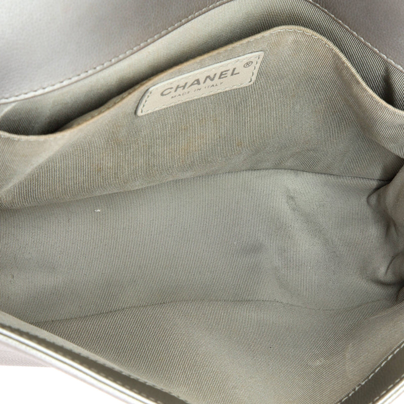 Boy Flap Bag Chevron Caviar Old Medium