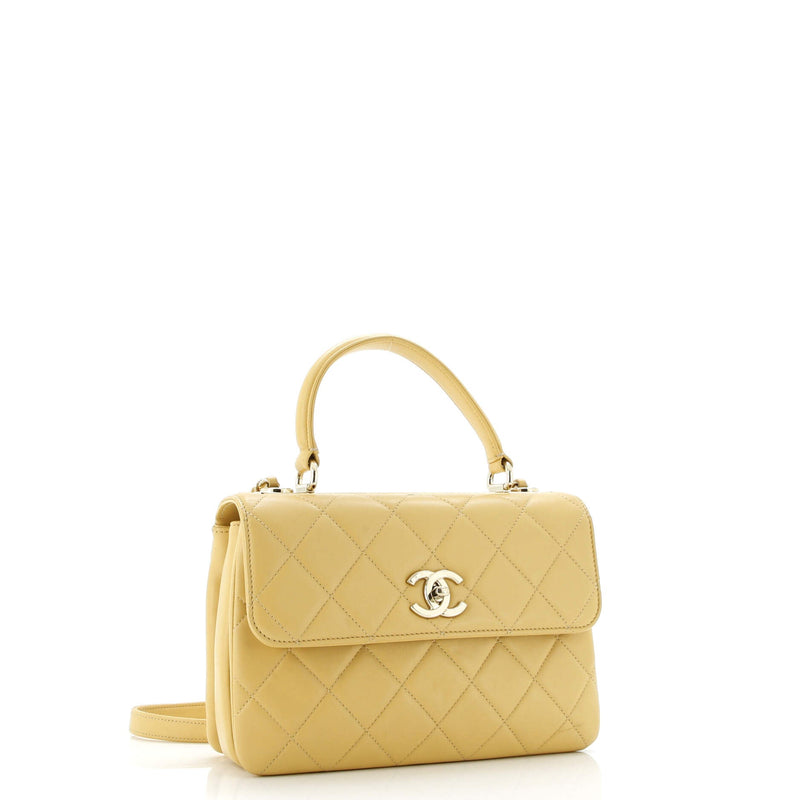 Trendy Cc Top Handle Bag Quilted