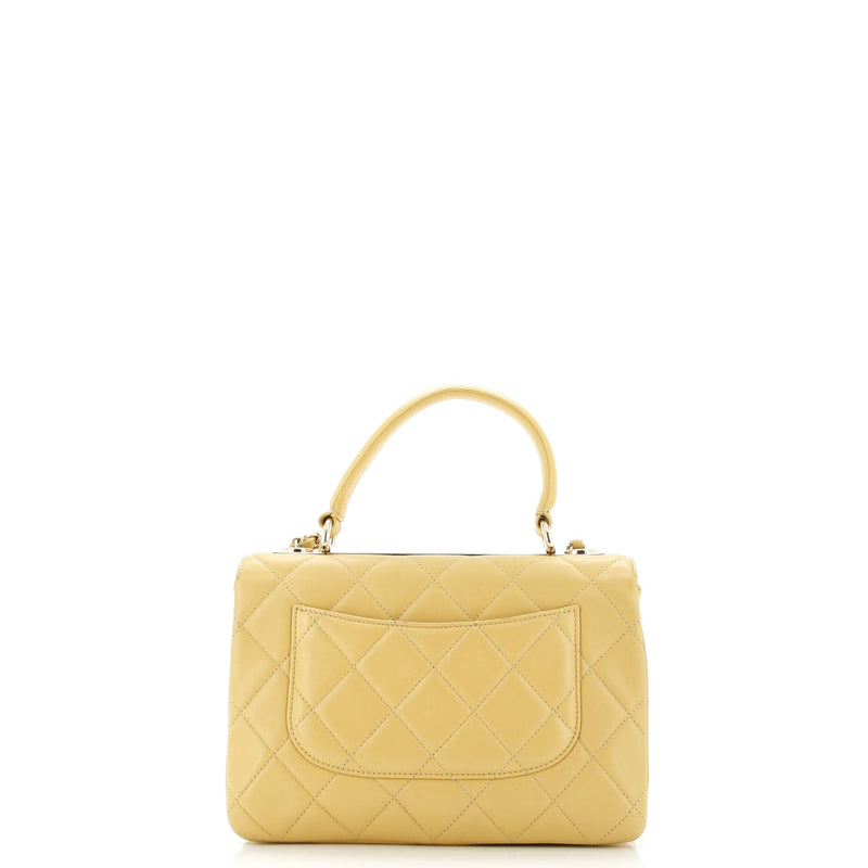 Trendy Cc Top Handle Bag Quilted