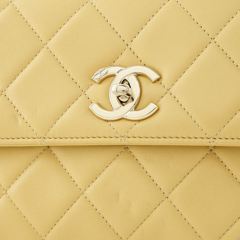 Trendy Cc Top Handle Bag Quilted