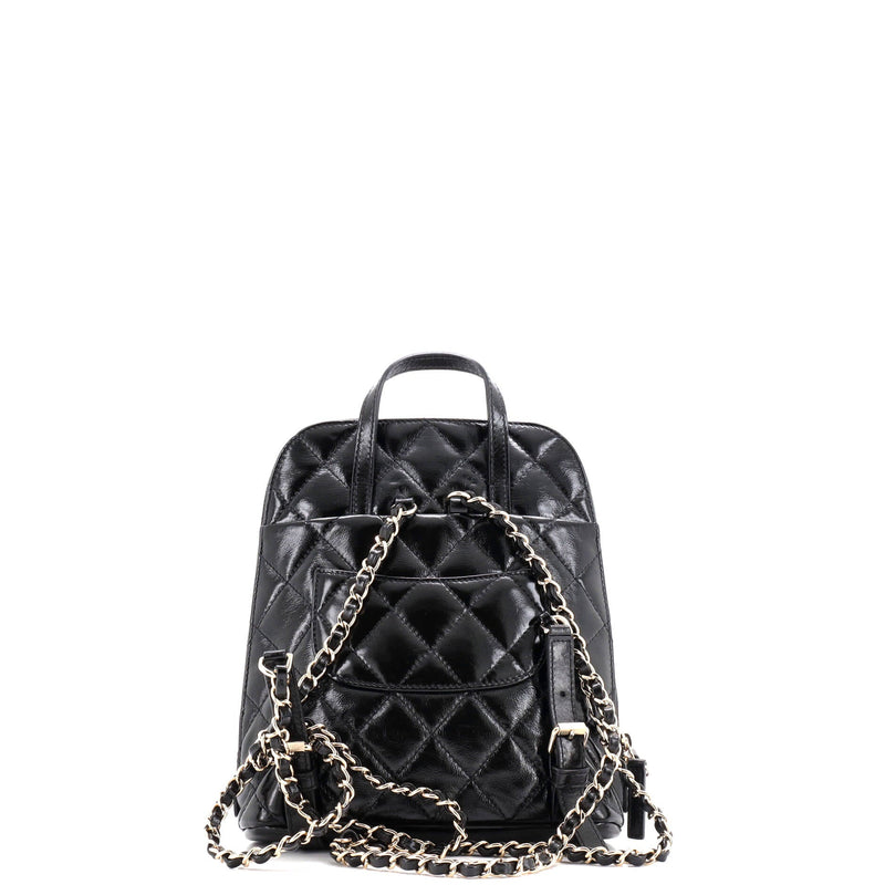 My Pocket Backpack Quilted Shiny