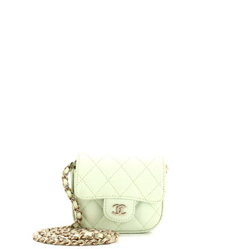 Classic Square Flap Clutch With Chain