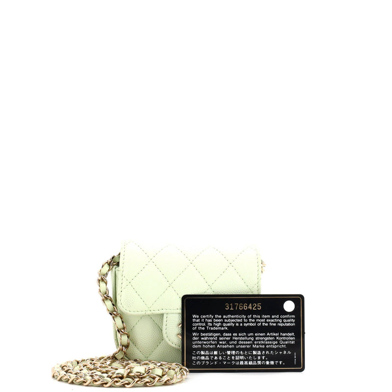 Classic Square Flap Clutch With Chain
