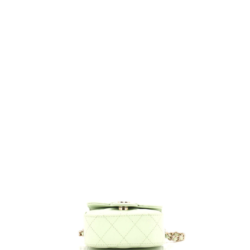 Classic Square Flap Clutch With Chain