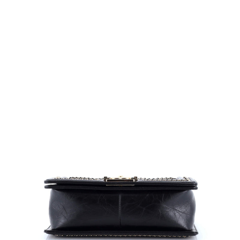 Boy Flap Bag Chevron Embellished