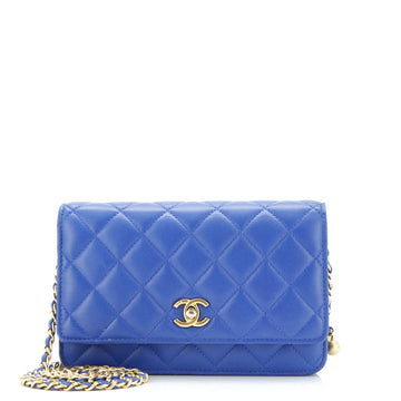 Pearl Crush Wallet On Chain Quilted