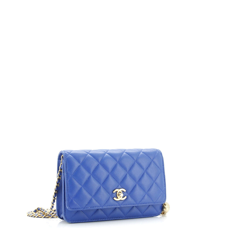 Pearl Crush Wallet On Chain Quilted