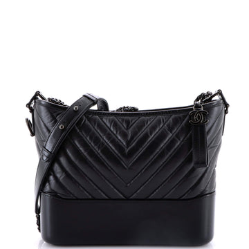 So Black Gabrielle Hobo Chevron Aged