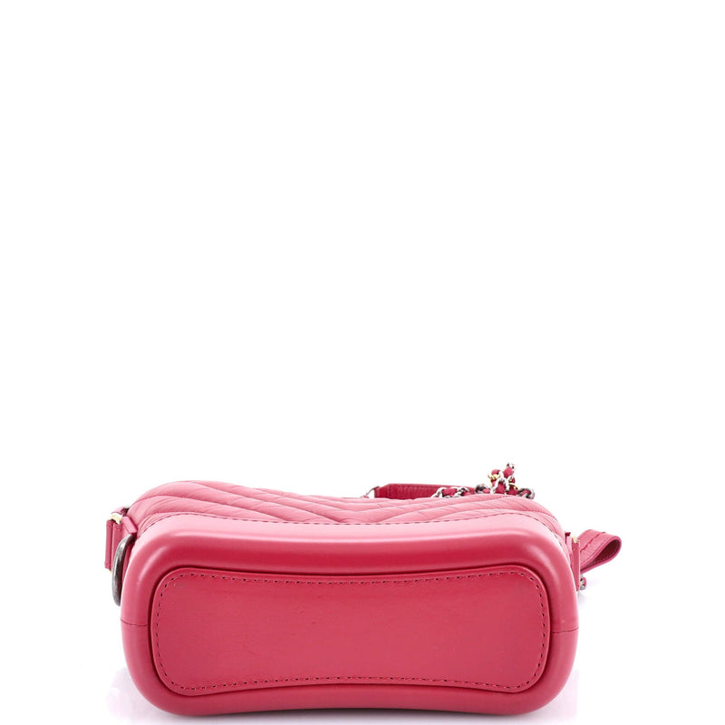 Gabrielle Hobo Chevron Aged Calfskin