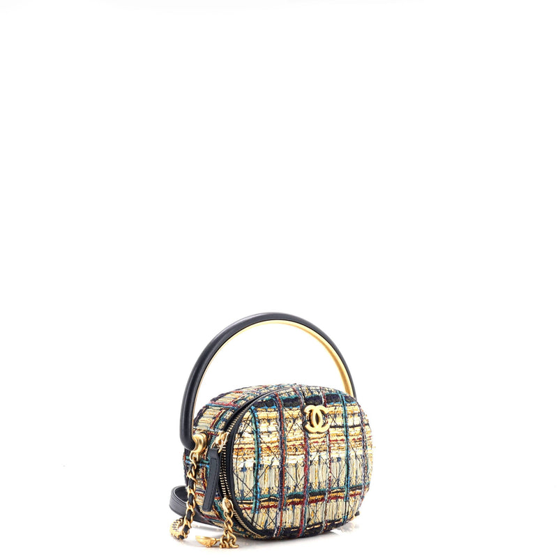 Paris-New York Oval Camera Case Quilted