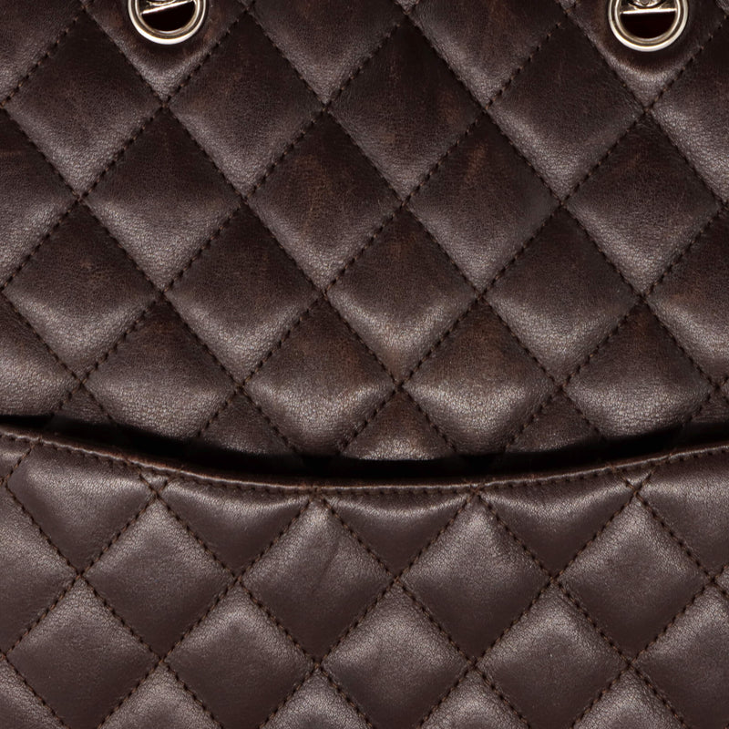 Cambon Flat Tote Quilted Leather