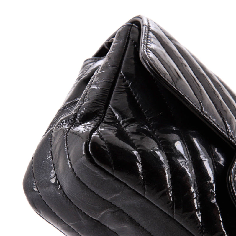 So Black Classic Single Flap Bag Chevron