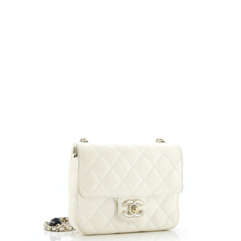 Coco De Toi Heart Chain Square Flap Bag