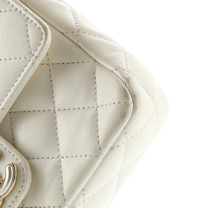 Coco De Toi Heart Chain Square Flap Bag