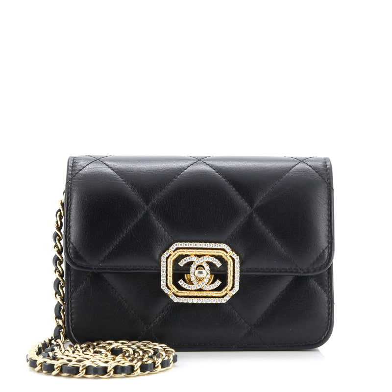 Crystal Geometric Frame Cc Clutch With