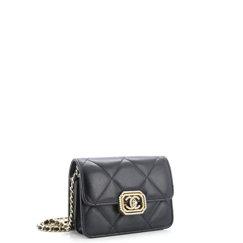 Crystal Geometric Frame Cc Clutch With
