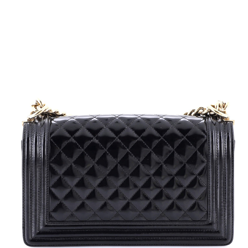 Boy Flap Bag Quilted Iridescent Glazed