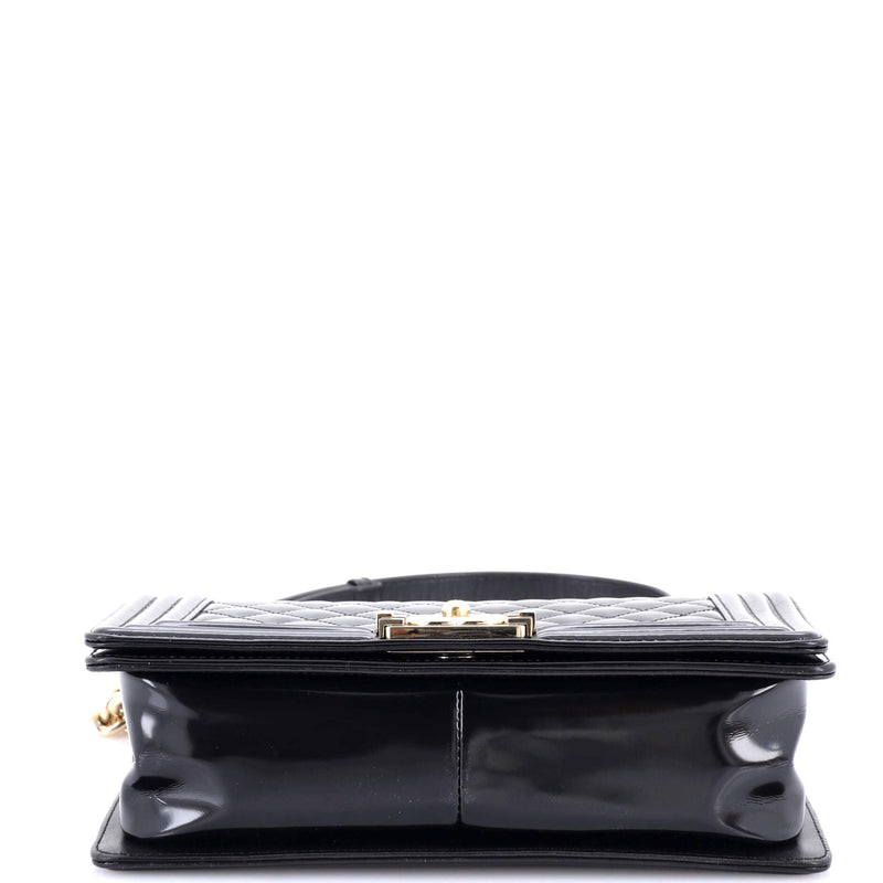 Boy Flap Bag Quilted Iridescent Glazed