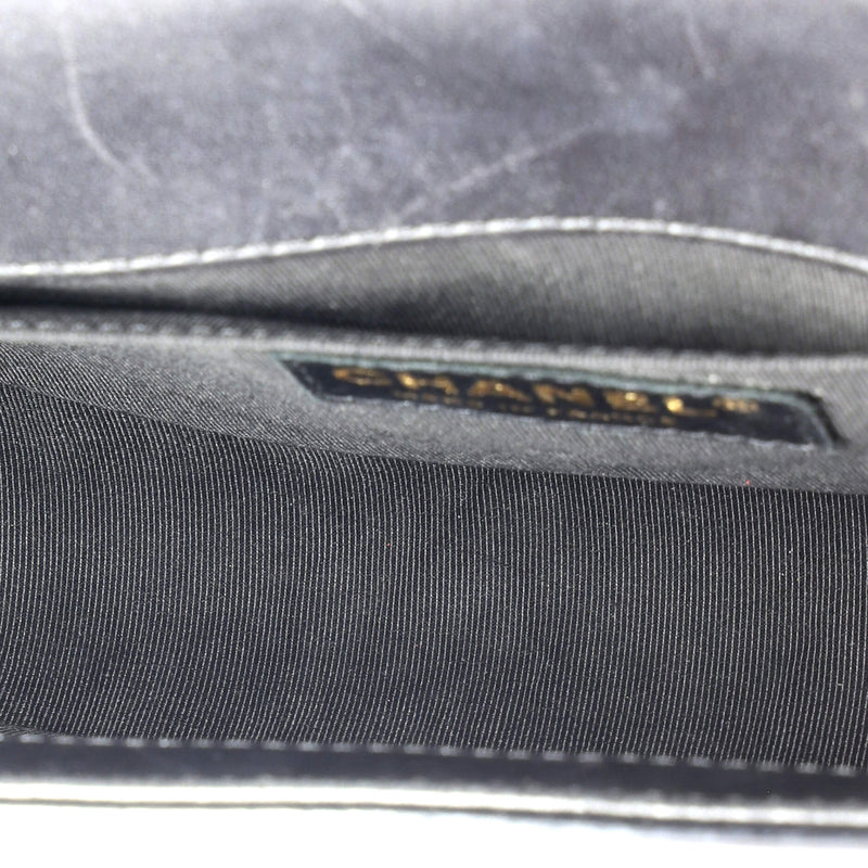 Boy Flap Bag Quilted Iridescent Glazed