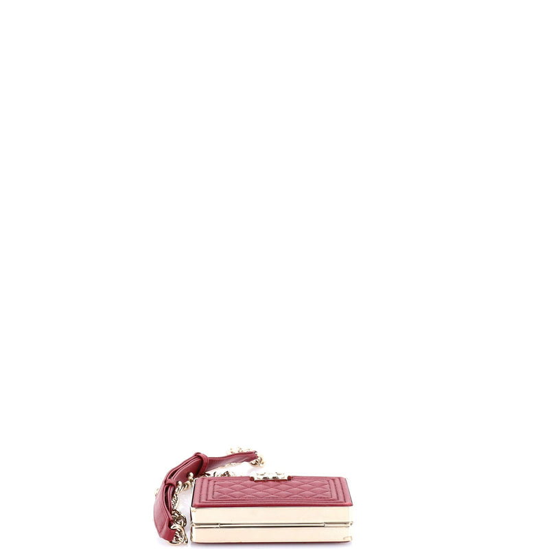 Boy Chain Box Minaudiere Quilted